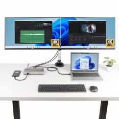 USB Hub Startech 150UE-USB4DOCKTRIPLE Grey