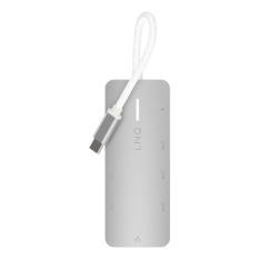 USB Hub Linq Byelements LQ49081PS White Grey