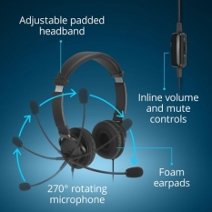 Headphones Kensington K97464WW Black