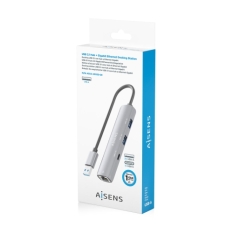 USB Hub Aisens ASUC-4P035-GR Grey