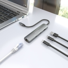 USB Hub Aisens ASUC-4P040-GR Grey