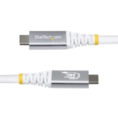 USB Cable Startech CC150CM80GUSB4CABLEW White 1,5 m