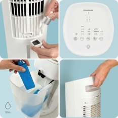 Portable Multifunction Tower Evaporative Cooler with Remote Control Hushly InnovaGoods