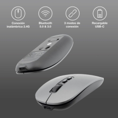 Wireless Mouse CoolBox COO-MOU-W02-G Grey 1600 dpi