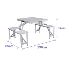 Picnic table Marbueno Aluminium (Refurbished B)
