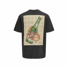 Men’s Short Sleeve T-Shirt Only & Sons Ons7Up Rlx Ss Black