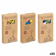 Barbecue Skewer Set Kinvara Bamboo Skewer Decorated (24 Units)