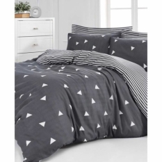Duvet cover set Grey Super king 3 Pieces