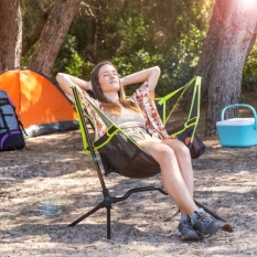 Folding Camping Chair With Swing Kamprock Innovagoods
