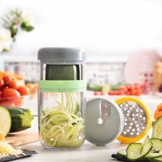 Vegetable Spiral Cutter And Grater With Recipes Vigizer Innovagoods