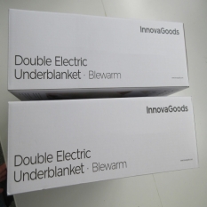 Double Electric Underblanket Blewarm InnovaGoods White 140 x 160 cm 60+60 W (Refurbished A)