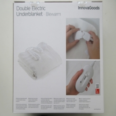 Double Electric Underblanket Blewarm InnovaGoods White 140 x 160 cm 60+60 W (Refurbished A)