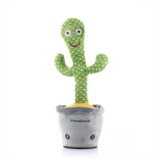 Rechargeable Dancing and Talking Cactus with Music and Multicoloured LED Cacxi InnovaGoods Green (Refurbished A)