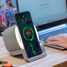 Wireless Speaker-charger With Led Souwis Innovagoods