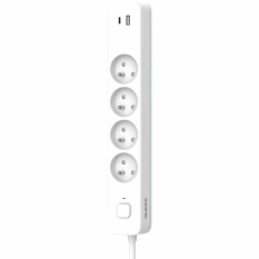 4-socket plugboard with power switch QUARX (1,5 m)