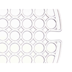 Non-slip Mat Kinvara Transparent Plastic 29 x 0,1 x 29 cm Sink (12 Units)