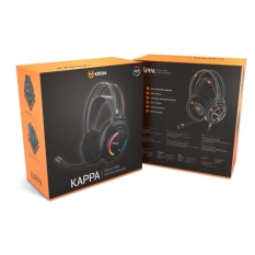 Gaming Headset with Microphone Krom Kappa Black RGB