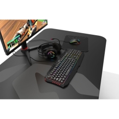 Gaming Headset with Microphone Krom Kappa Black RGB