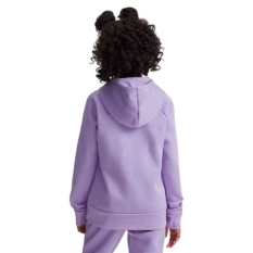 Hooded Sweatshirt for Girls Under Armour Rival Flc Shimmer Hdy Lavendar