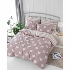 Duvet cover set Pink Super king 3 Pieces