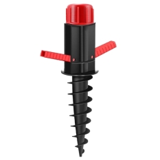 Marbueno Parasol Pincho Plástico Negro 37x6x6 cm Playa Jardín 10505