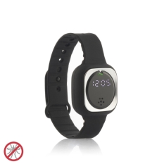 Ultrasonic Mosquito-repellent Watch Wristquitto InnovaGoods Black Silicone (Refurbished A)
