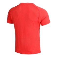 Men’s Short Sleeve T-Shirt Wilson Wilson Team Seamless Crew Red Padel