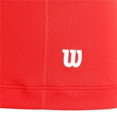 Men’s Short Sleeve T-Shirt Wilson Wilson Team Seamless Crew Red Padel