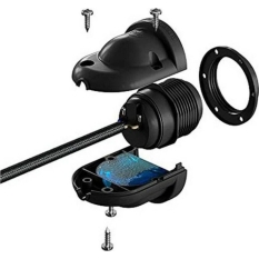 Lamp holder Black Modern 220-240 V (Refurbished A)