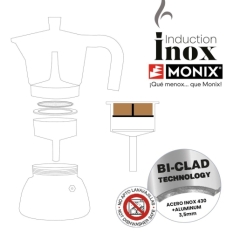 Italian Coffee Pot BRA M863006 Black