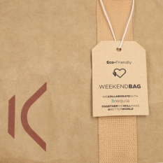 Sports Bag KSIX WeekendBag Brown kraft paper Eco-friendly