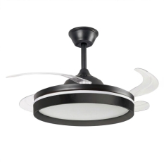 Ceiling Fan with LED Light, 4 Retractable Blades and Remote Control InnovaGoods