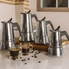 Cecotec Italian Coffee Maker Piccolina 900 Stainless Steel 10 Cups Drip-Free Ergonomic