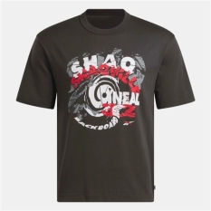 Men’s Short Sleeve T-Shirt Reebok Gs Hs Shaq Spiral Te Black
