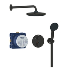 Shower Column Grohe Black 25 cm