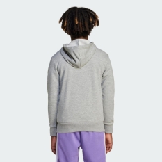 Hooded Sweatshirt for Girls Adidas Big Logo French Terry Hd Light grey