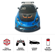 Remote-Controlled Car Mondo Alpine A110 GT4 Blue Turquoise