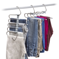 5-in-1 Multiple Trouser Hanger Havser InnovaGoods Stainless steel (Refurbished A)