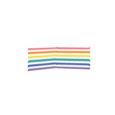 Windbreak 3 Poles Steel Polyester Color Stripes 240X80 cm Beach, Pool, Garden, Camping 10495