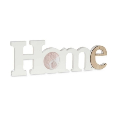 Photo frame Gift Decor Home White Brown MDF Wood (6 Units)