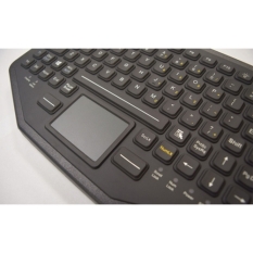 Keyboard Gamber Johnson 7300-0113 Black Spanish Qwerty