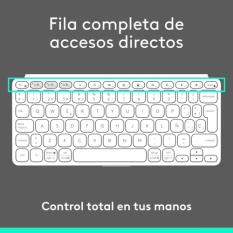 Keyboard Logitech 920-012974 White Grey QWERTY