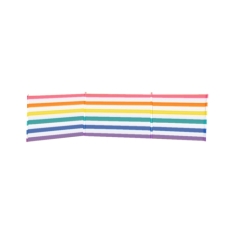 Windbreak 4 Poles Steel Polyester Stripes 360X80 cm Beach, Pool, Garden, Camping 10496