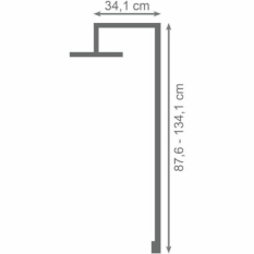 Shower Rose Rousseau DODDY Yellow Brass ABS Polished brass