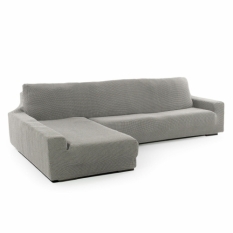 Left long arm chaise longue cover Sofaskins NIAGARA Grey (Refurbished B)